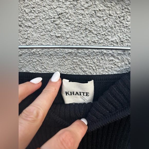 Khaite Loie ribbed-knit midi dress in Black - Picture 8 of 12